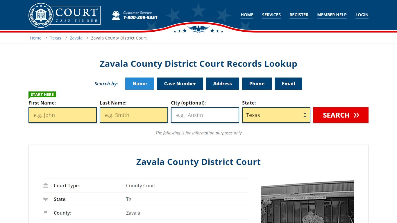 Zavala County District Court Records Lookup - CourtCaseFinder.com